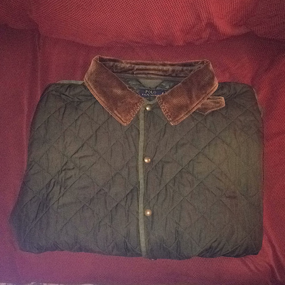 Polo RL Army Green Bubble Jacket